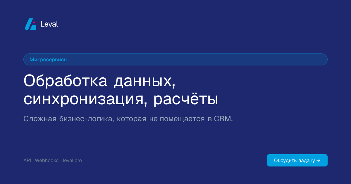 Микросервисы для бизнеса — разработка под задачу | Leval